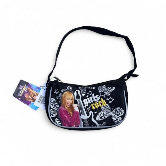 Disney Handbags - Deadstock Mini black + pink Hannah Montana mini purse #hannahmontana #kids